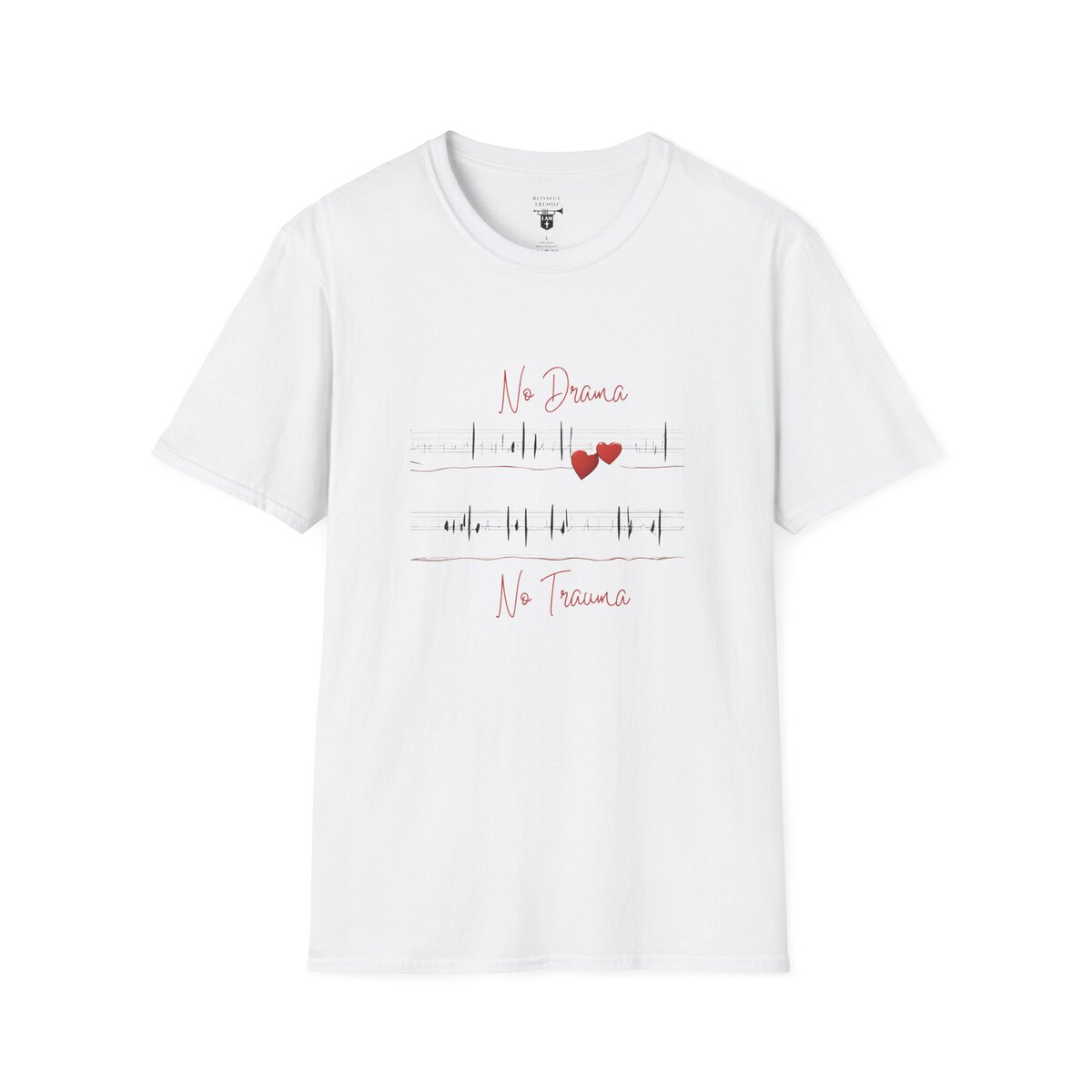 No Drama - No Trauma - Unisex Softstyle T-Shirt - Image 4