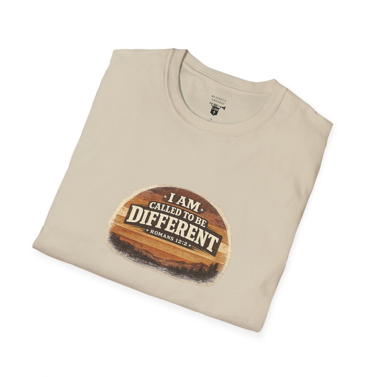 I AM CALLED TO BE DIFFERENT - ROMANS 12:2 - Unisex Softstyle T-Shirt - Image 3