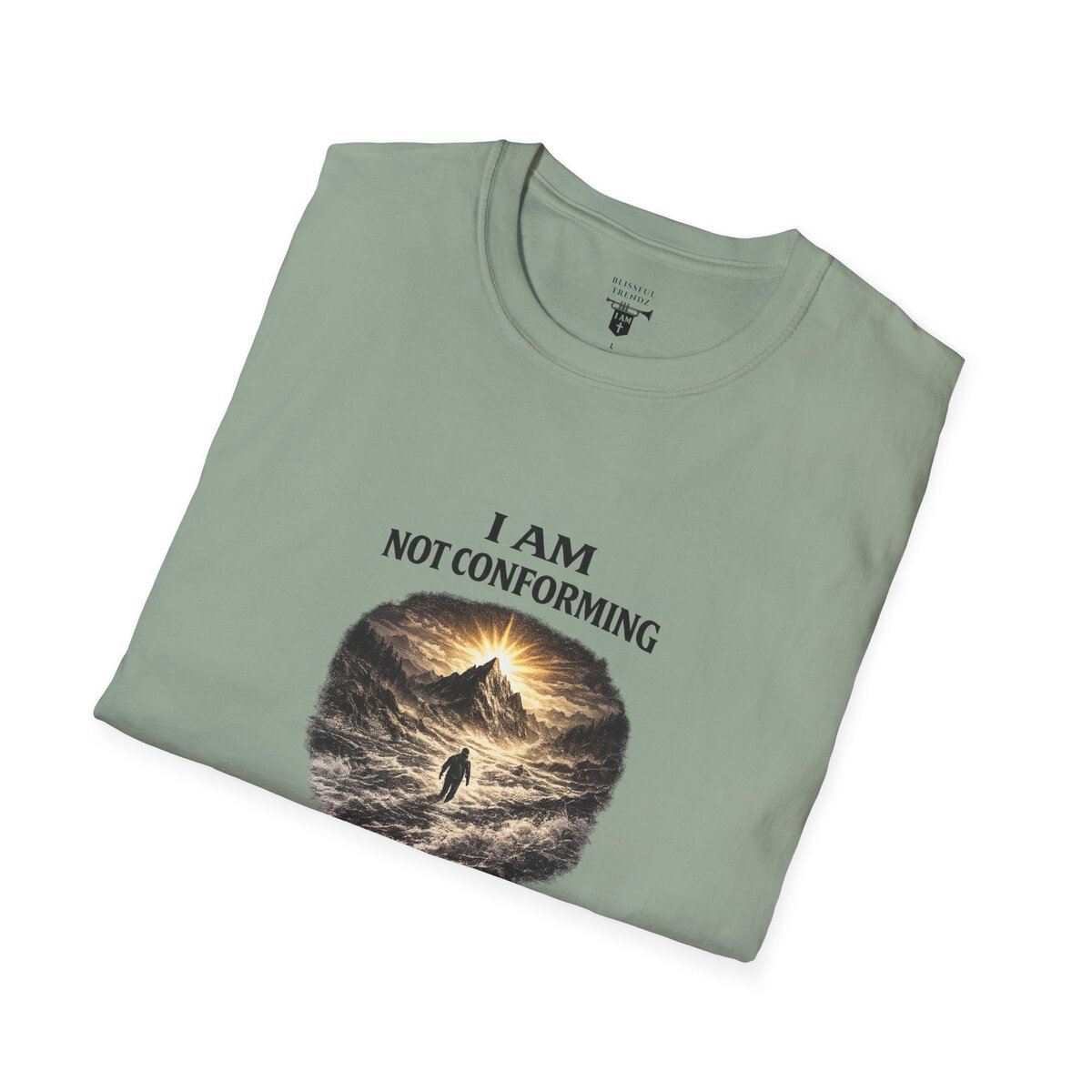 I AM Not Conforming - ROMANS 12:2 - Walking Against Current - Unisex Softstyle T-Shirt - Image 24