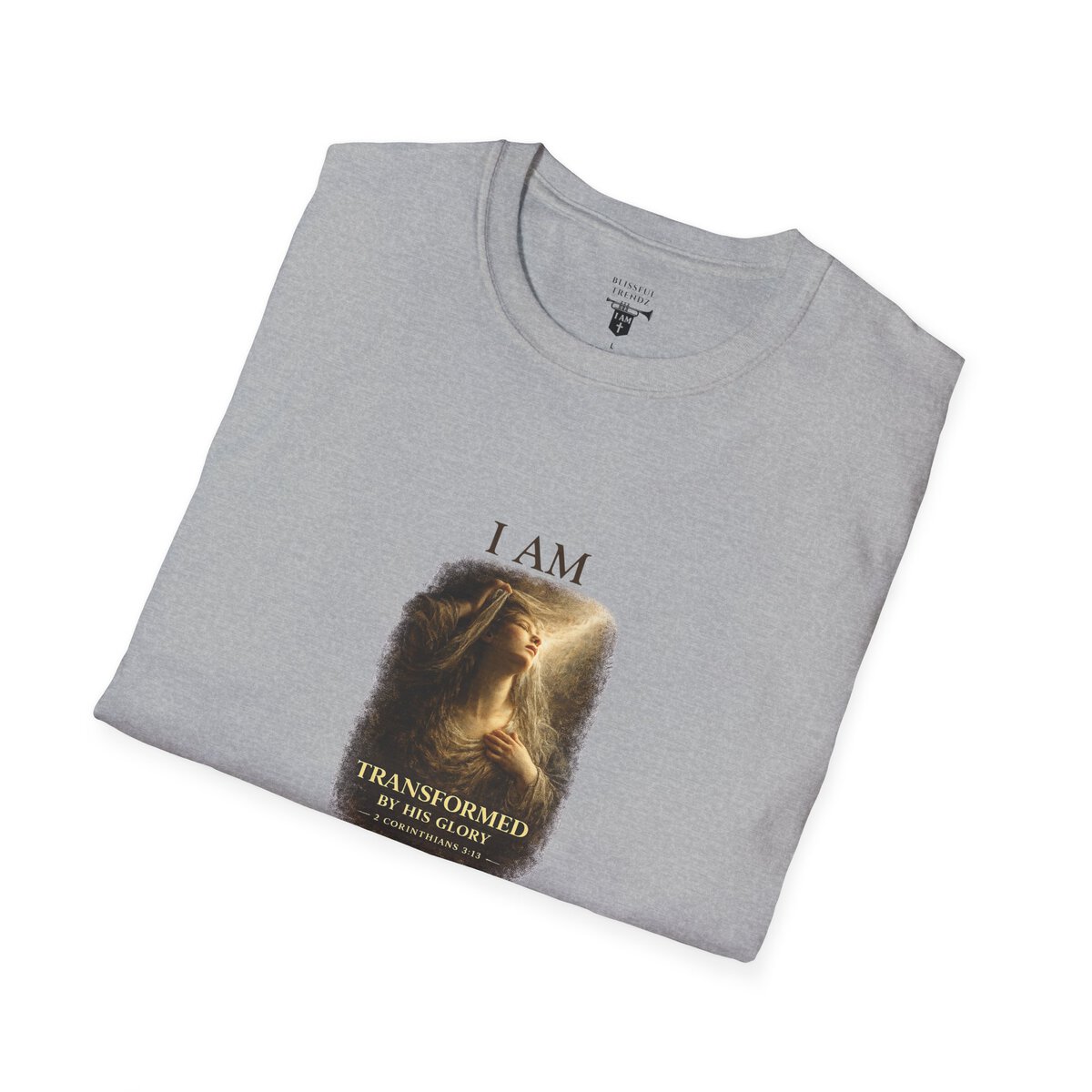 I AM Transformed By His Glory - 2 CORINTHIANS 3:18 - Veil Lifted - Unisex Softstyle T-Shirt - Image 12