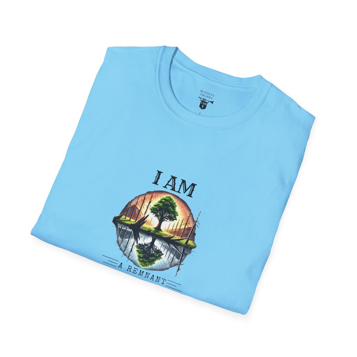 I AM A Remnant Rising - Tree - Unisex Softstyle T-Shirt - Image 30