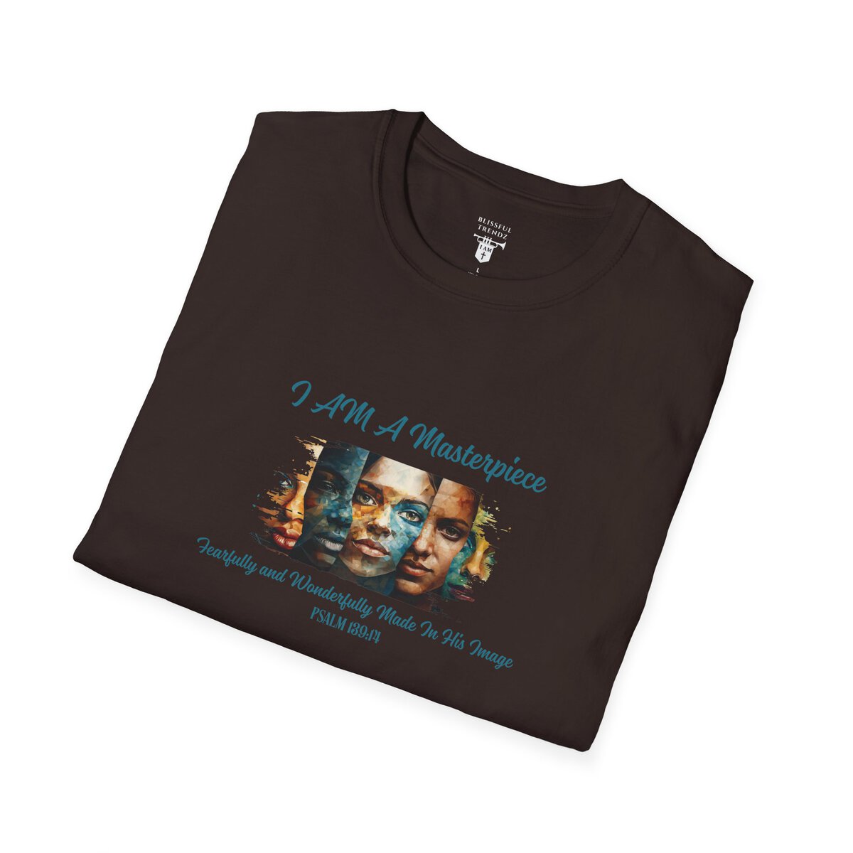 I AM A Masterpiece - Fearfully and Wonderfully Made In His Image - PSALM 139:14 - Unisex Softstyle T-Shirt - Image 12
