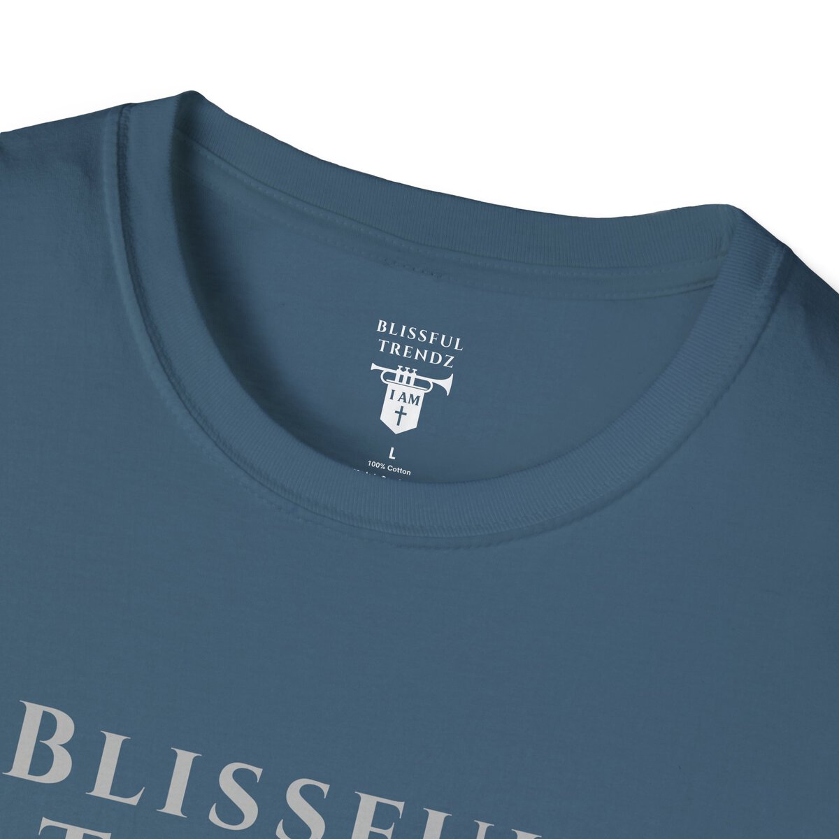 Blissful Trendz - I AM - Banners For The Battle - Raised For The Nations - GRY - Unisex Softstyle T-Shirt - Image 14