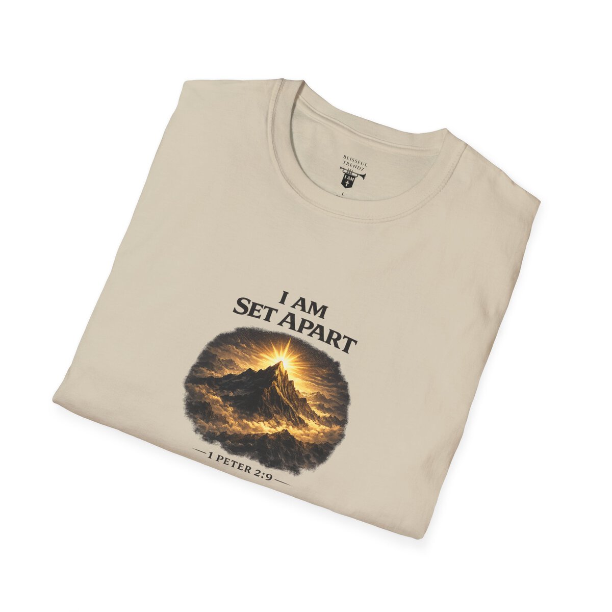 I AM Set Apart - 1 Peter 2:9 - Mountains - Unisex Softstyle T-Shirt - Image 12