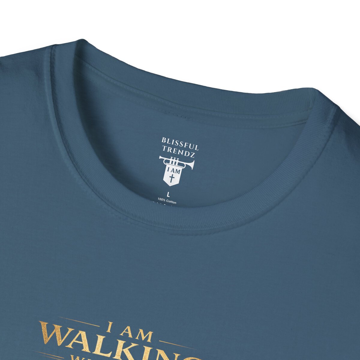I AM WALKING WITH THEE DAILY - PSALM 119:105 - LANTERN - Unisex Softstyle T-Shirt - Image 20