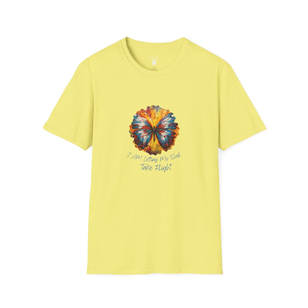 I AM Letting My Soul Take Flight - Butterfly - Unisex Softstyle T-Shirt - Image 13