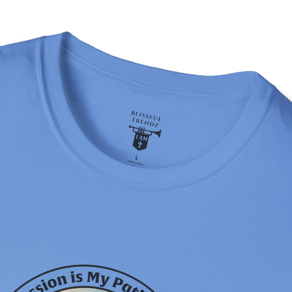 My Passion is My Path to My Soul - Compass - Circle - Unisex Softstyle T-Shirt Compass - Image 26