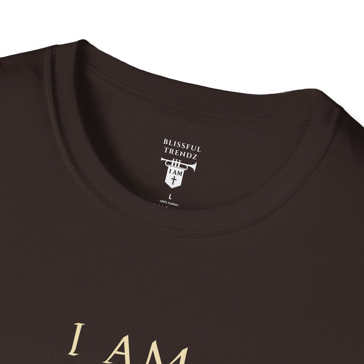 I AM A Force Heaven Recognizes and Hell Fears - Shield with Cross - Unisex Softstyle T-Shirt - Image 8