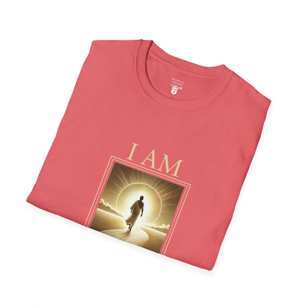 I AM Walking In Resurrection Power - Golden Path - Unisex Softstyle T-Shirt - Image 36
