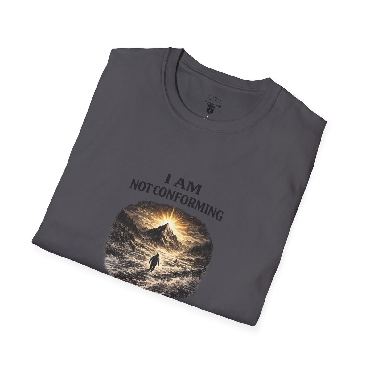 I AM Not Conforming - ROMANS 12:2 - Walking Against Current - Unisex Softstyle T-Shirt - Image 36