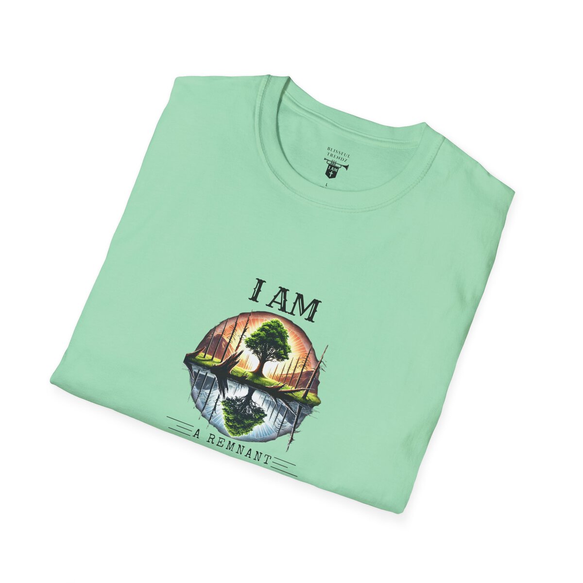 I AM A Remnant Rising - Tree - Unisex Softstyle T-Shirt - Image 27