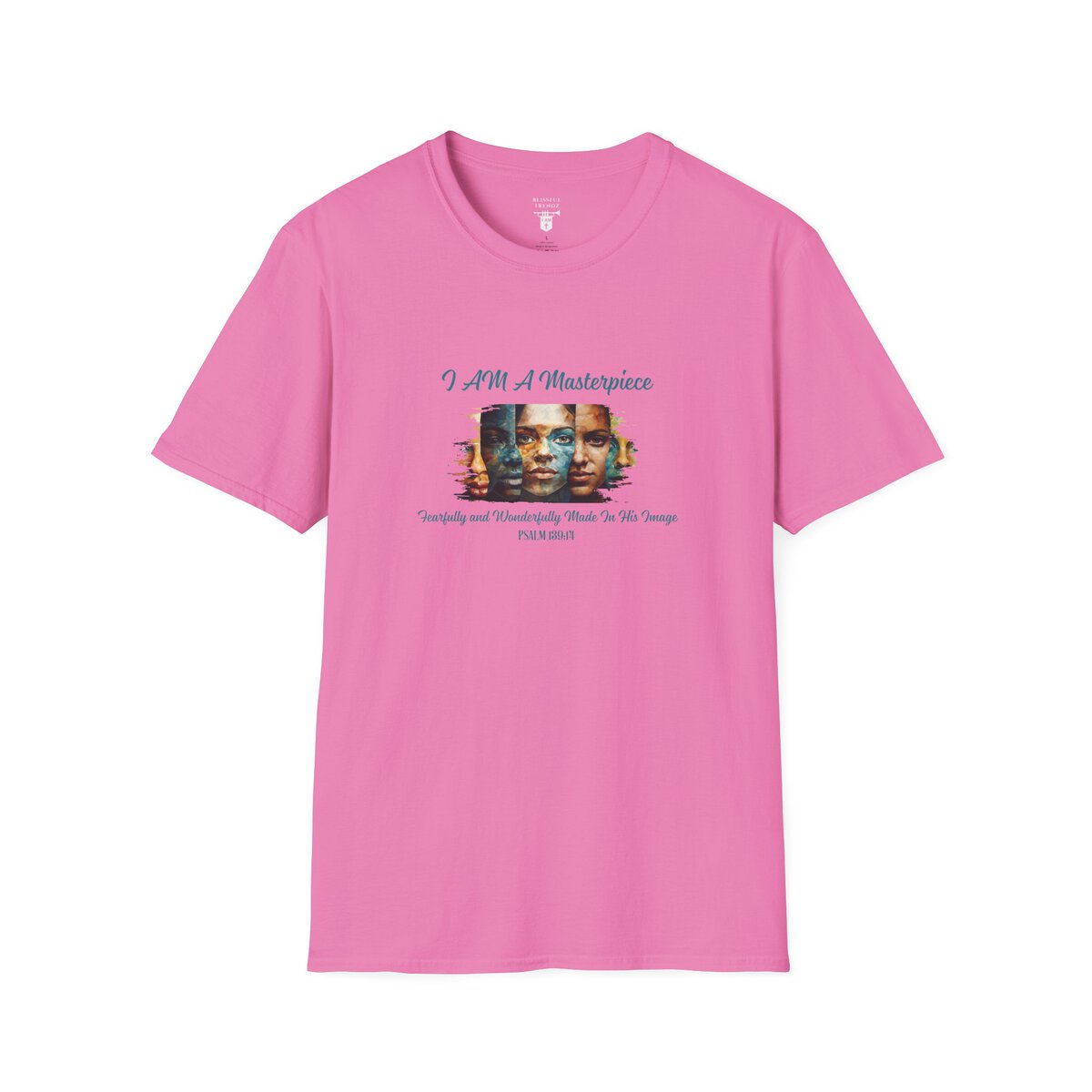 I AM A Masterpiece - Fearfully and Wonderfully Made In His Image - PSALM 139:14 - Unisex Softstyle T-Shirt - Image 34