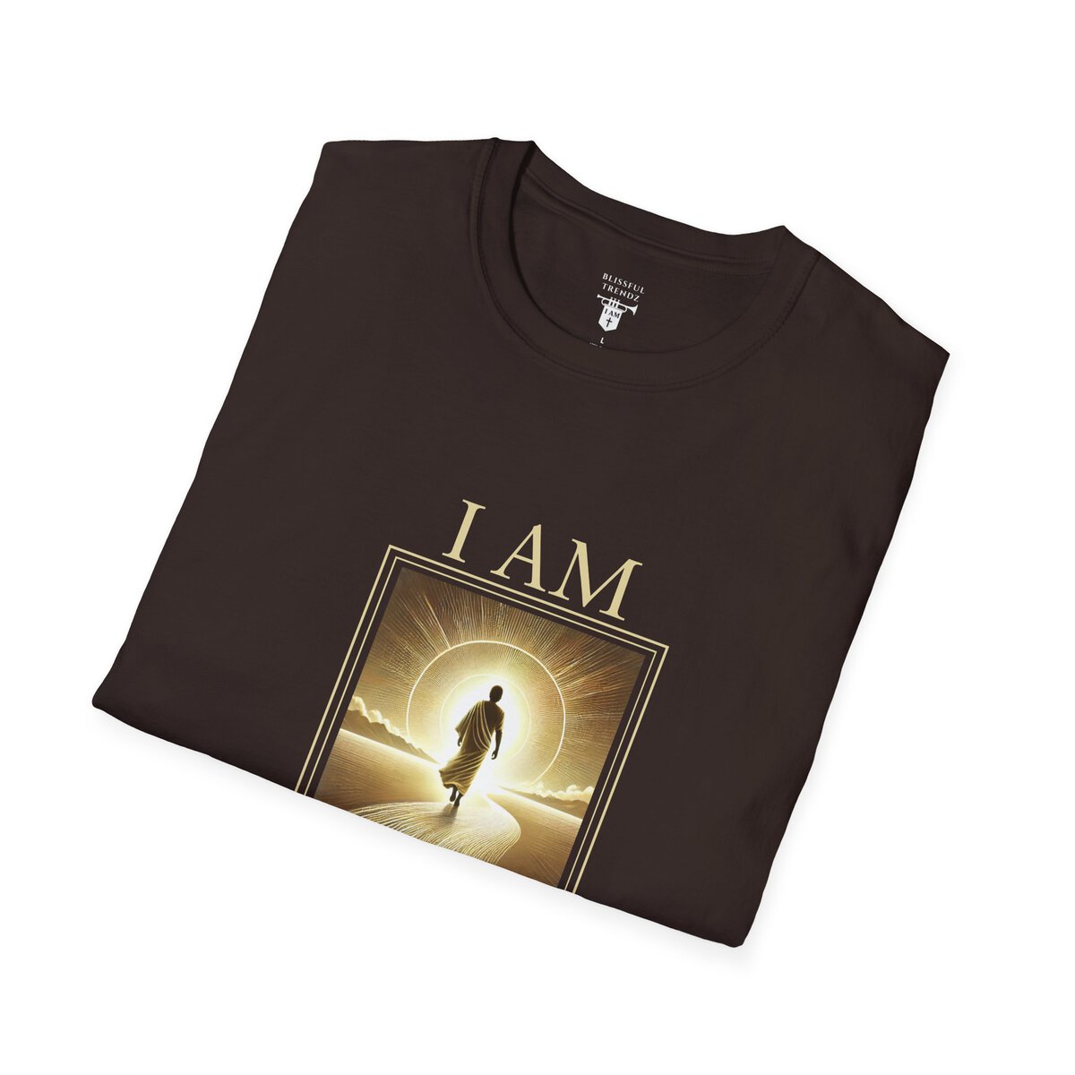 I AM Walking In Resurrection Power - Golden Path - Unisex Softstyle T-Shirt - Image 6