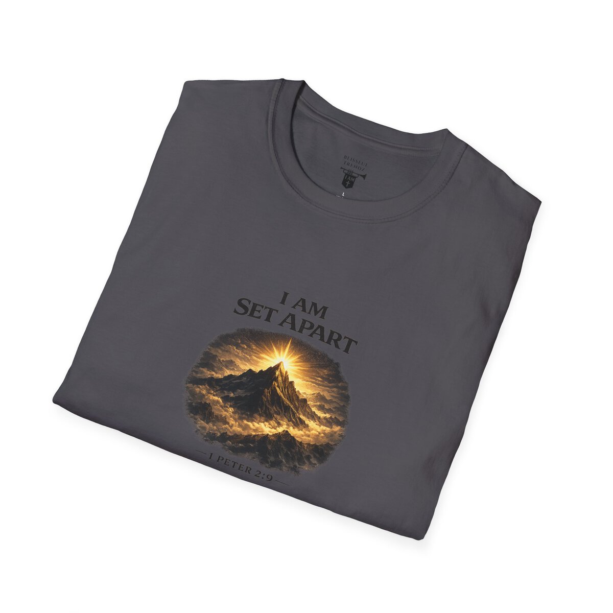 I AM Set Apart - 1 Peter 2:9 - Mountains - Unisex Softstyle T-Shirt - Image 33