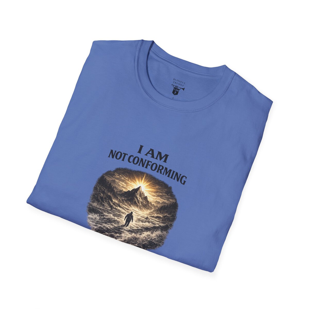 I AM Not Conforming - ROMANS 12:2 - Walking Against Current - Unisex Softstyle T-Shirt - Image 33