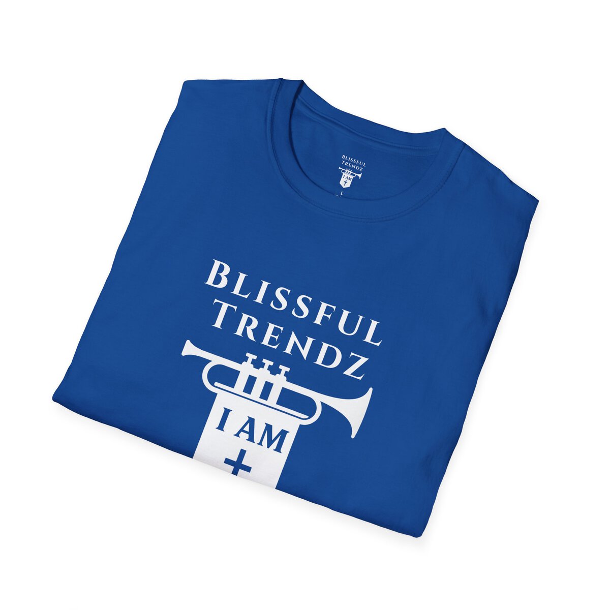 Blissful Trendz - I AM - Banners For The Battle - Raised For The Nations - WHT - Unisex Softstyle T-Shirt - Image 18