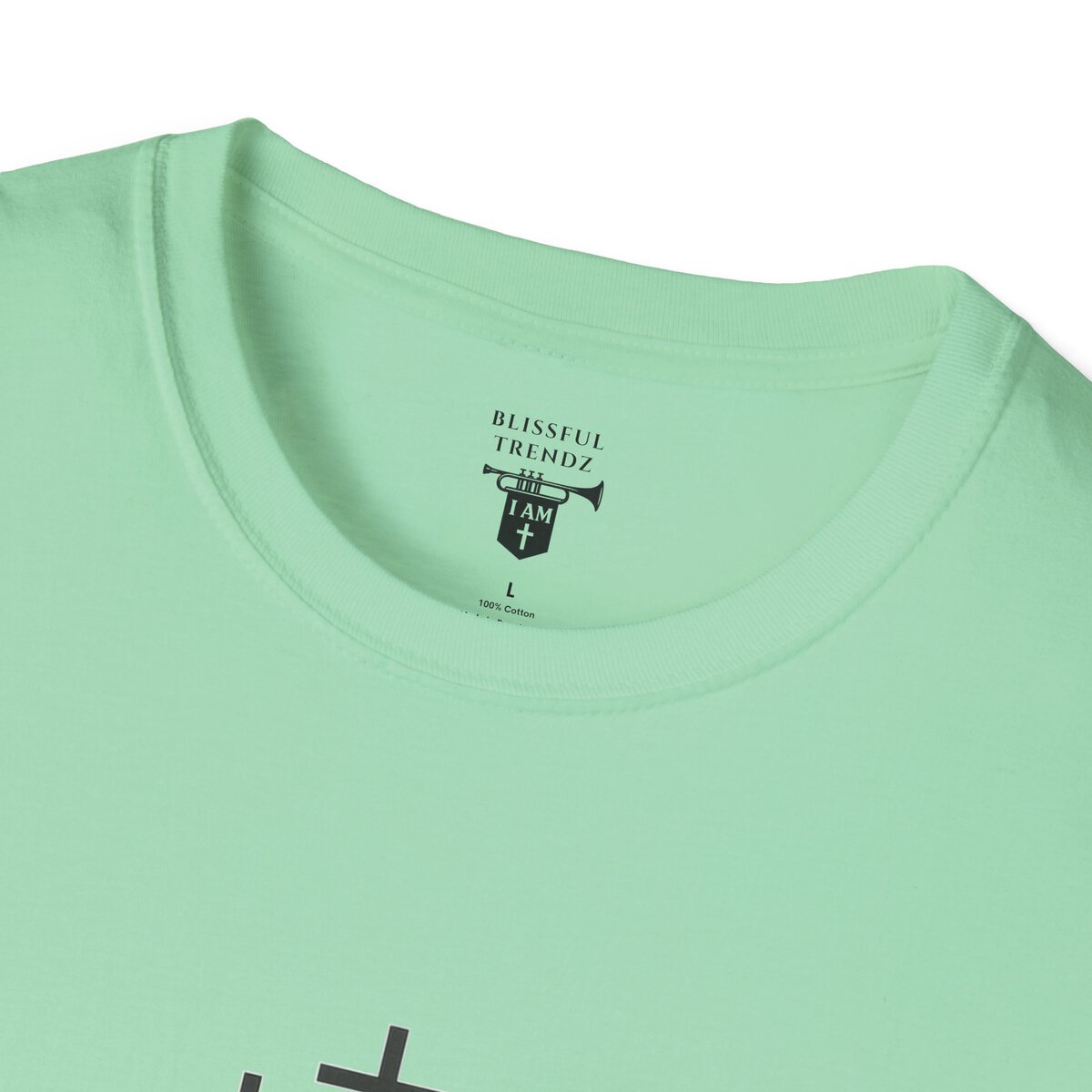I AM Walking the Narrow Road - 1 JOHN 2:6 - Cross - BLK - Unisex Softstyle T-Shirt - Image 26