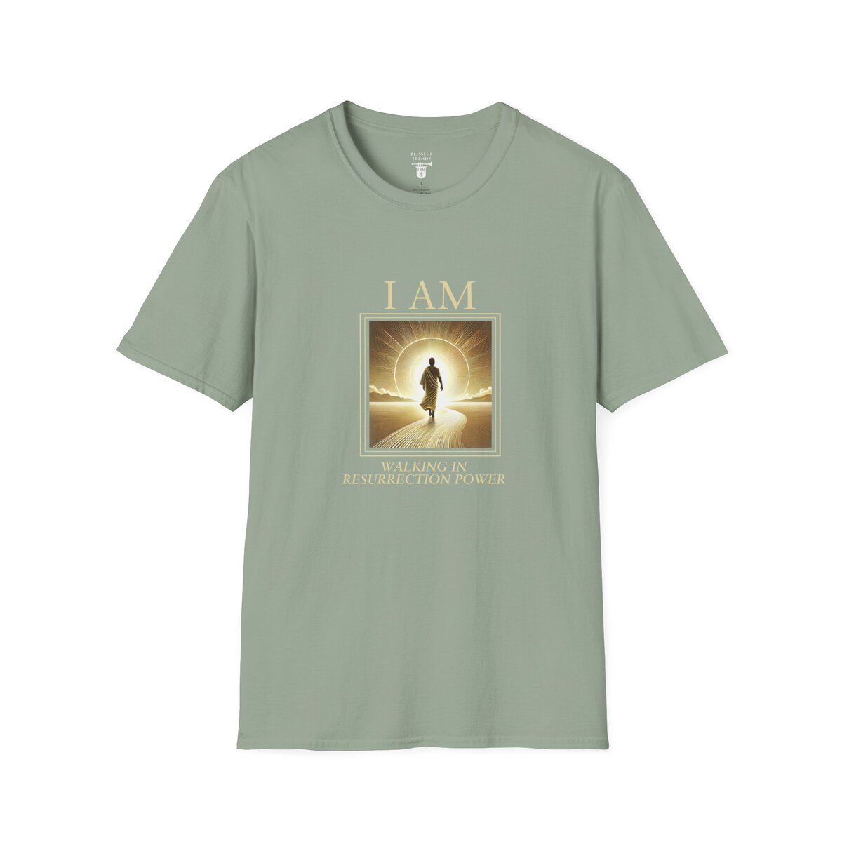 I AM Walking In Resurrection Power - Golden Path - Unisex Softstyle T-Shirt - Image 37