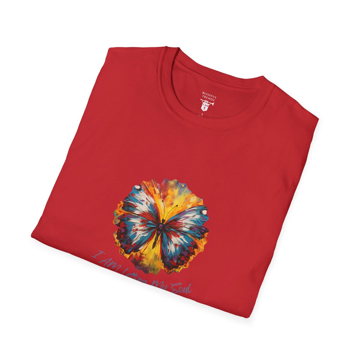 I AM Letting My Soul Take Flight - Butterfly - Unisex Softstyle T-Shirt - Image 36