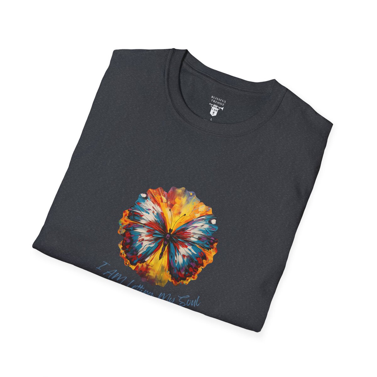 I AM Letting My Soul Take Flight - Butterfly - Unisex Softstyle T-Shirt - Image 33