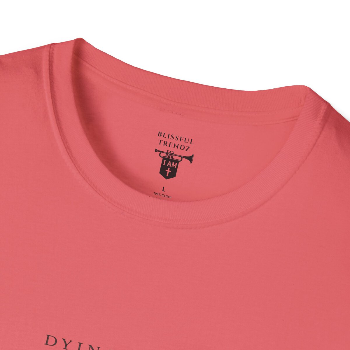 DYING DAILY - LIVING FULLY - LUKE 9:23 - TYPOGRAPHY - Unisex Softstyle T-Shirt - Image 8
