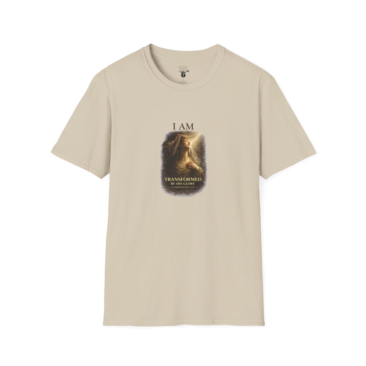 I AM Transformed By His Glory - 2 CORINTHIANS 3:18 - Veil Lifted - Unisex Softstyle T-Shirt - Image 7