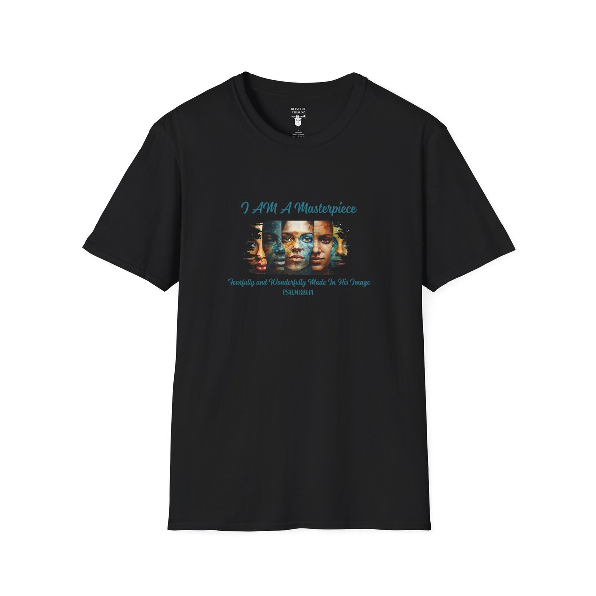 I AM A Masterpiece - Fearfully and Wonderfully Made In His Image - PSALM 139:14 - Unisex Softstyle T-Shirt - Image 7