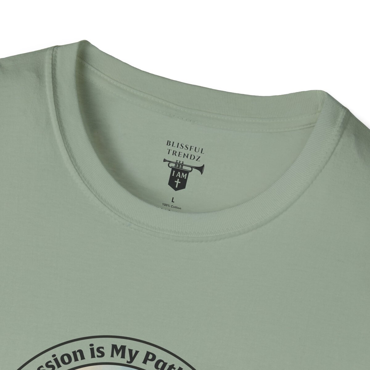 My Passion is My Path to My Soul - Compass - Circle - Unisex Softstyle T-Shirt Compass - Image 20
