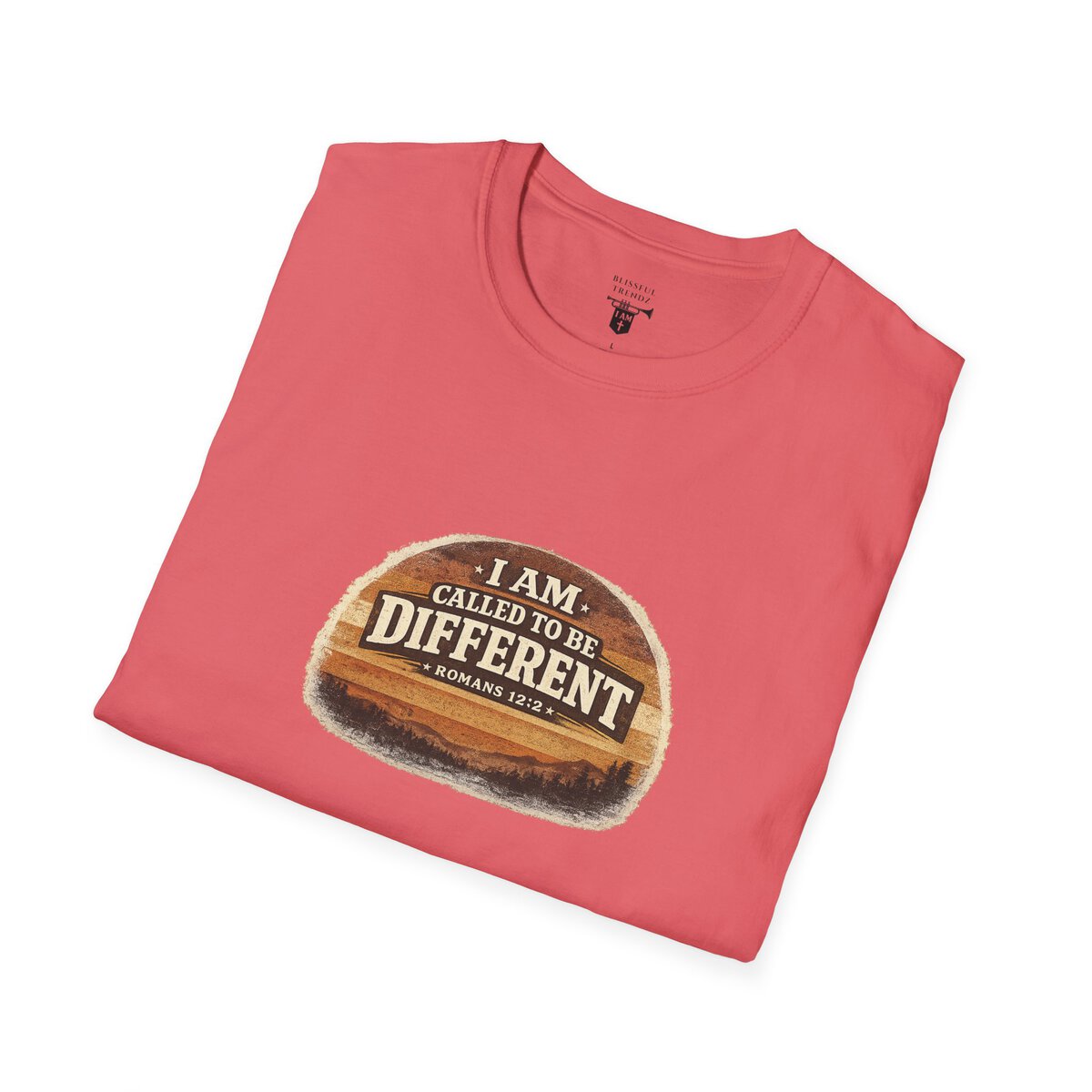 I AM CALLED TO BE DIFFERENT - ROMANS 12:2 - Unisex Softstyle T-Shirt - Image 9