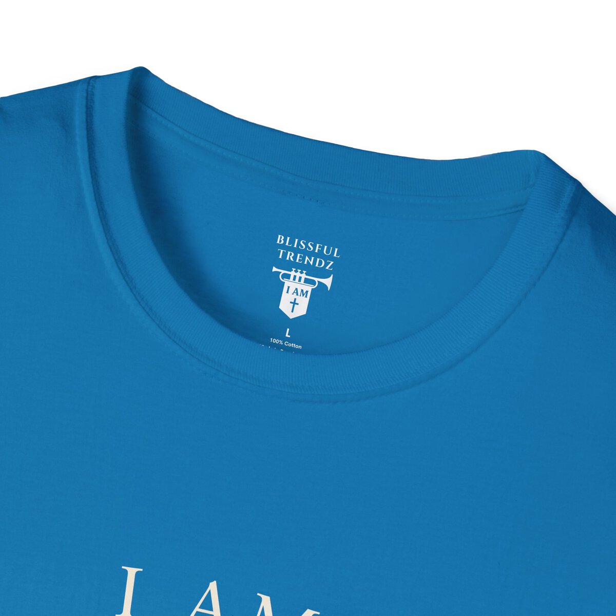 I AM Walking In Resurrection Power - Cross with Footprints - Unisex Softstyle T-Shirt - Image 23