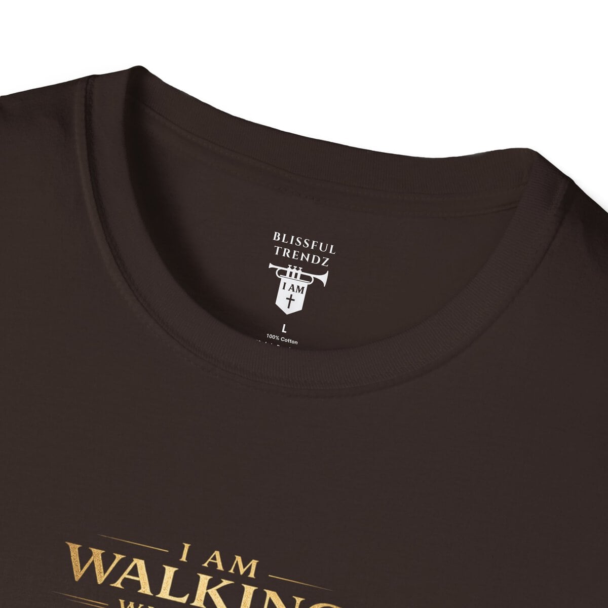 I AM WALKING WITH THEE DAILY - PSALM 119:105 - LANTERN - Unisex Softstyle T-Shirt - Image 8