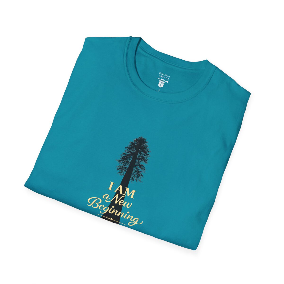 I Am a New Beginning - ISAIAH 43:19 - Sequoia Tree - Unisex Softstyle T-Shirt - Image 21