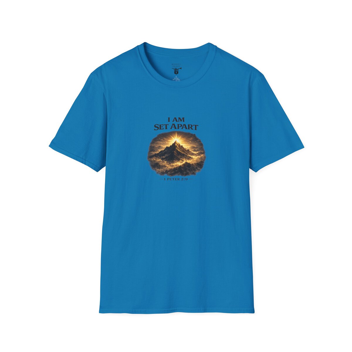 I AM Set Apart - 1 Peter 2:9 - Mountains - Unisex Softstyle T-Shirt - Image 28