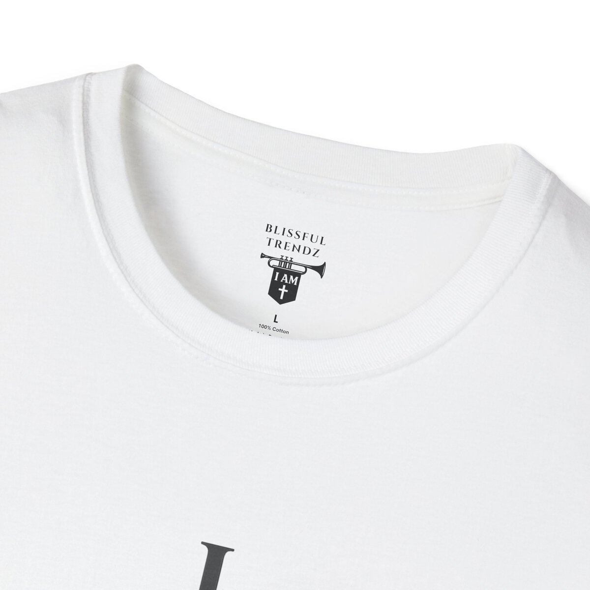 I AM Here To Do His Will - HEBREWS 10:7 - Typography - Unisex Softstyle T-Shirt - Image 5