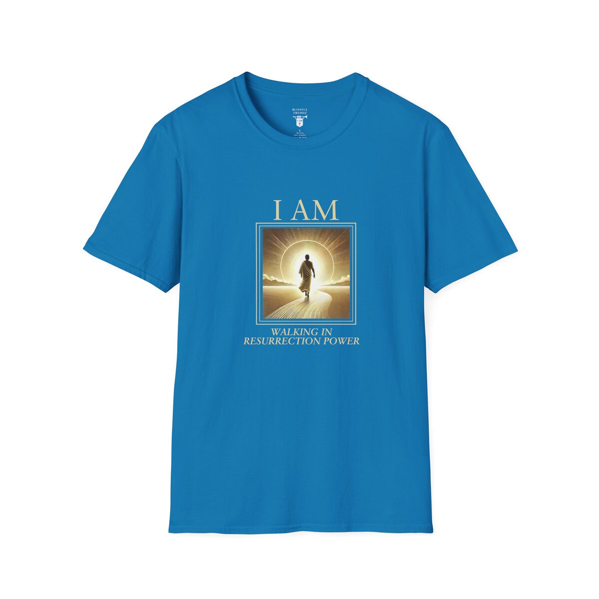 I AM Walking In Resurrection Power - Golden Path - Unisex Softstyle T-Shirt