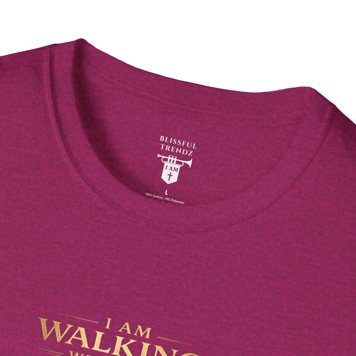 I AM WALKING WITH THEE DAILY - PSALM 119:105 - LANTERN - Unisex Softstyle T-Shirt - Image 17