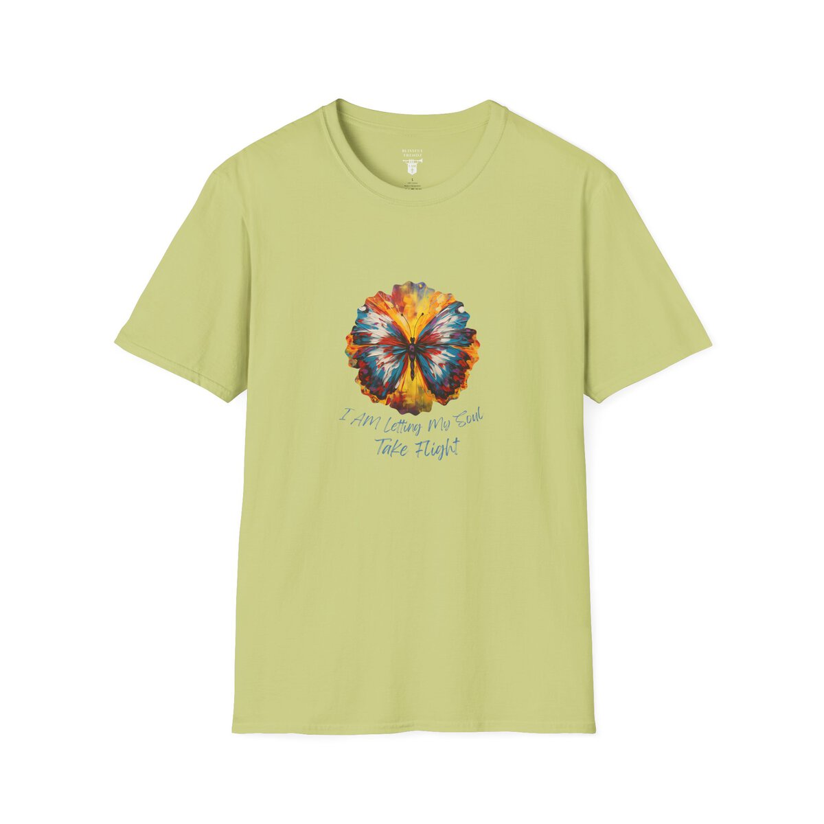 I AM Letting My Soul Take Flight - Butterfly - Unisex Softstyle T-Shirt - Image 16