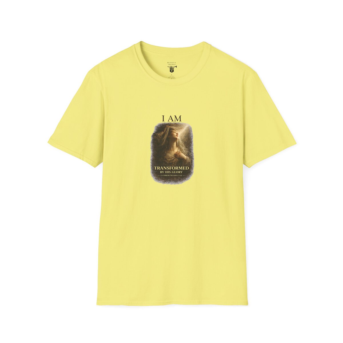 I AM Transformed By His Glory - 2 CORINTHIANS 3:18 - Veil Lifted - Unisex Softstyle T-Shirt