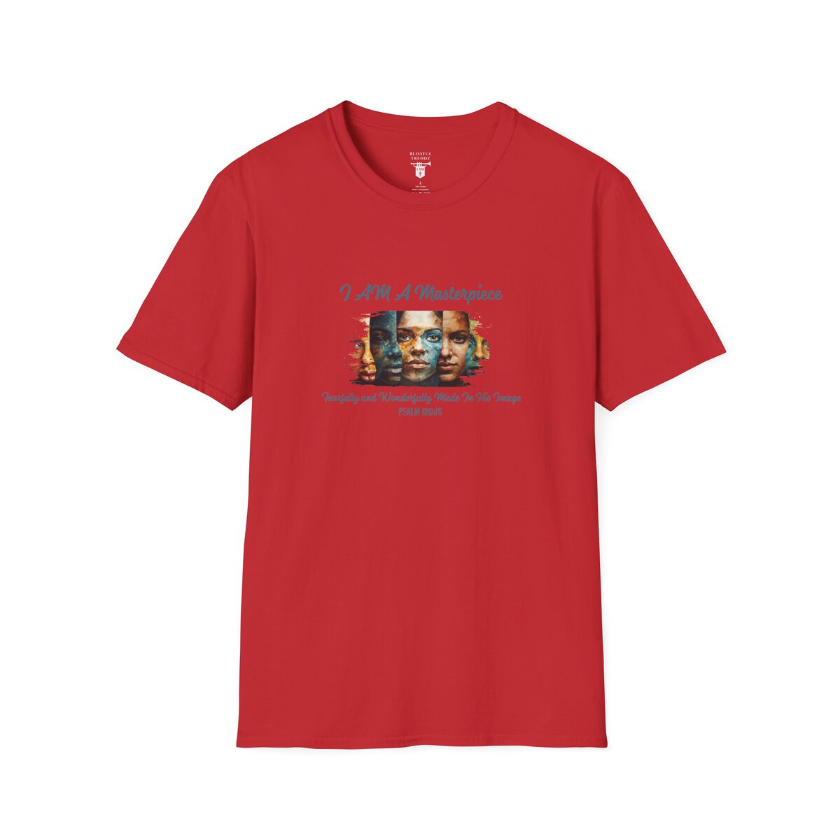 I AM A Masterpiece - Fearfully and Wonderfully Made In His Image - PSALM 139:14 - Unisex Softstyle T-Shirt - Image 40