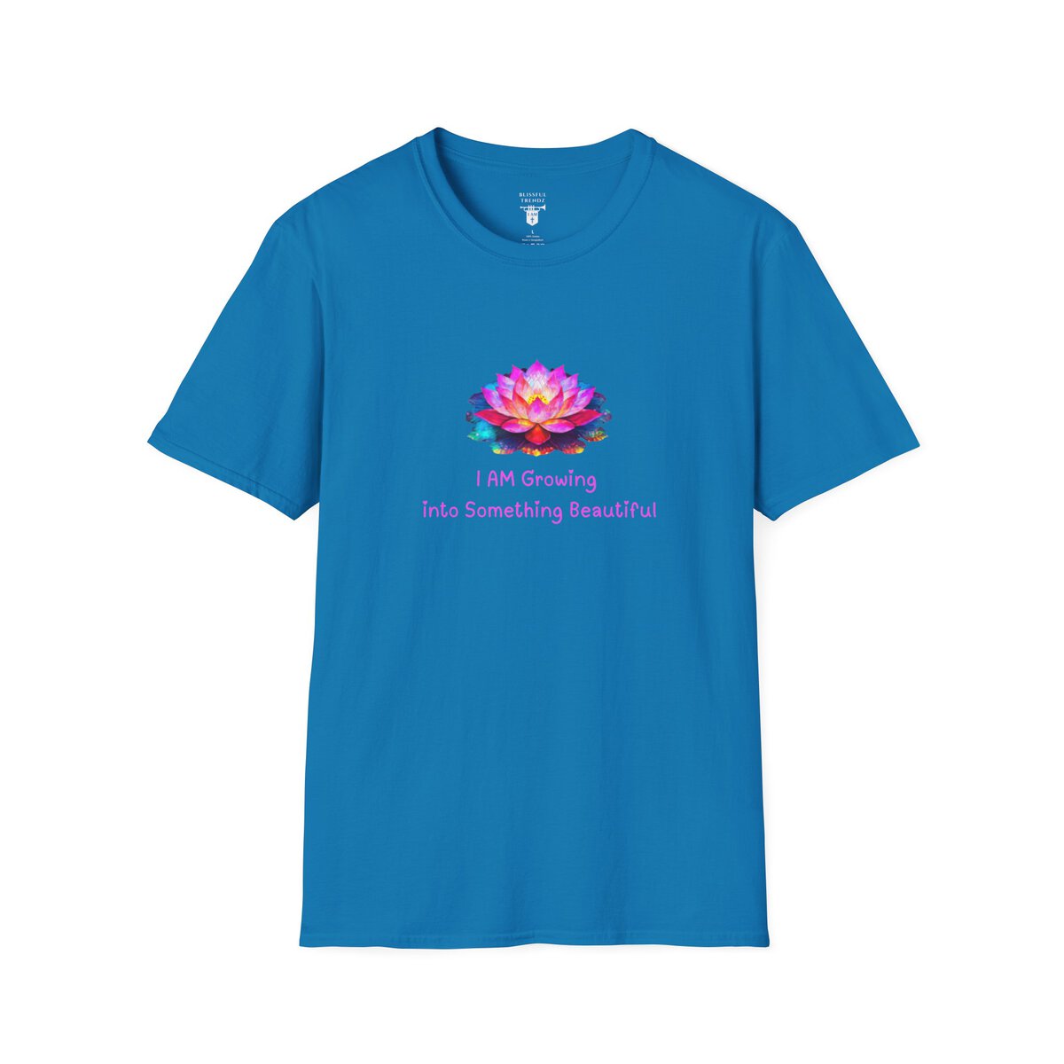 I AM Growing Into Something Beautiful - Lotus - Unisex Softstyle T-Shirt - Image 31