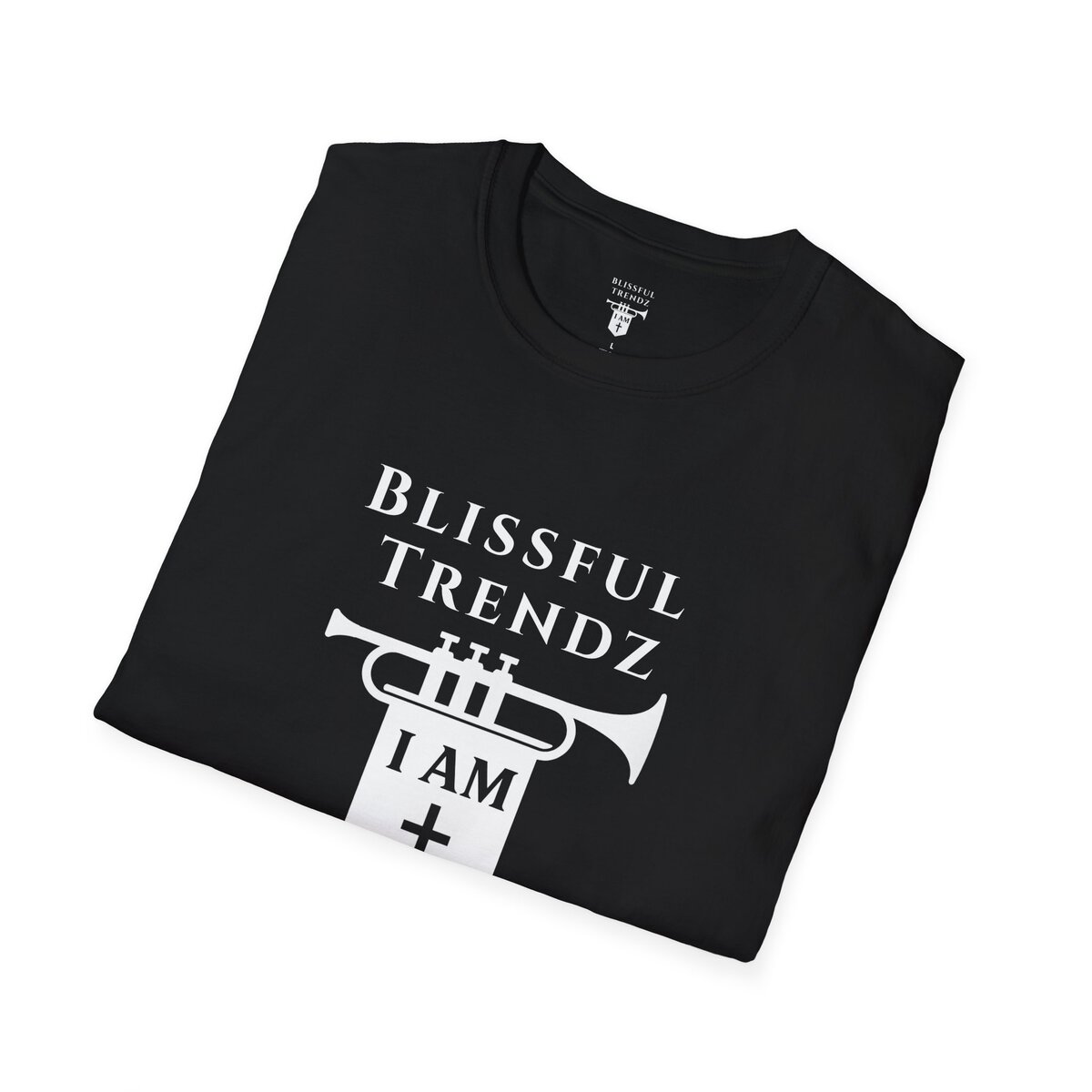 Blissful Trendz - I AM - Banners For The Battle - Raised For The Nations - WHT - Unisex Softstyle T-Shirt - Image 9