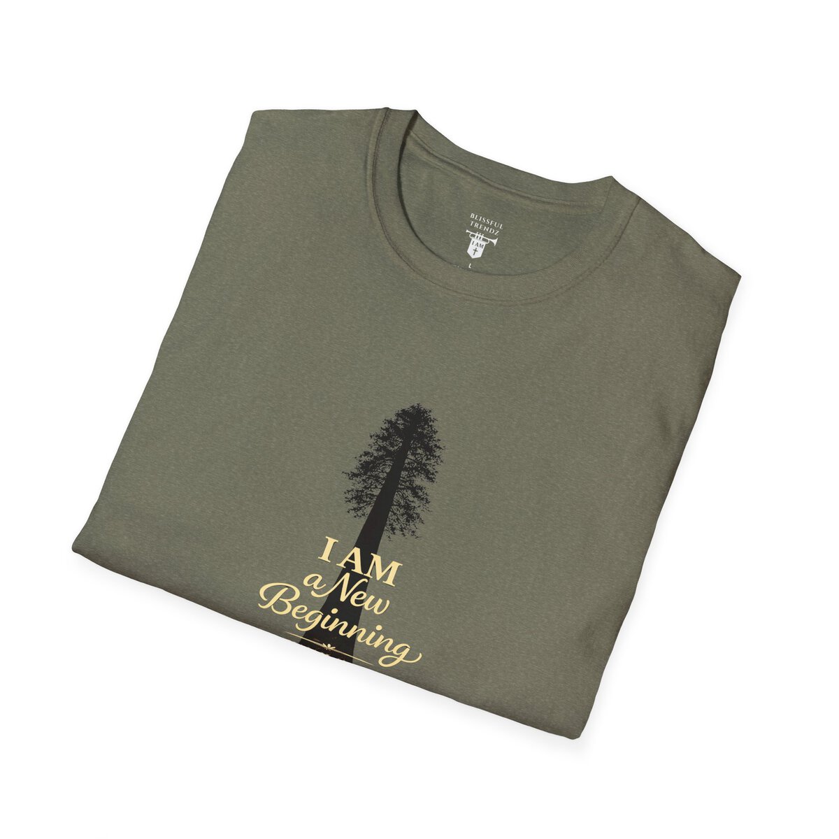 I Am a New Beginning - ISAIAH 43:19 - Sequoia Tree - Unisex Softstyle T-Shirt - Image 9
