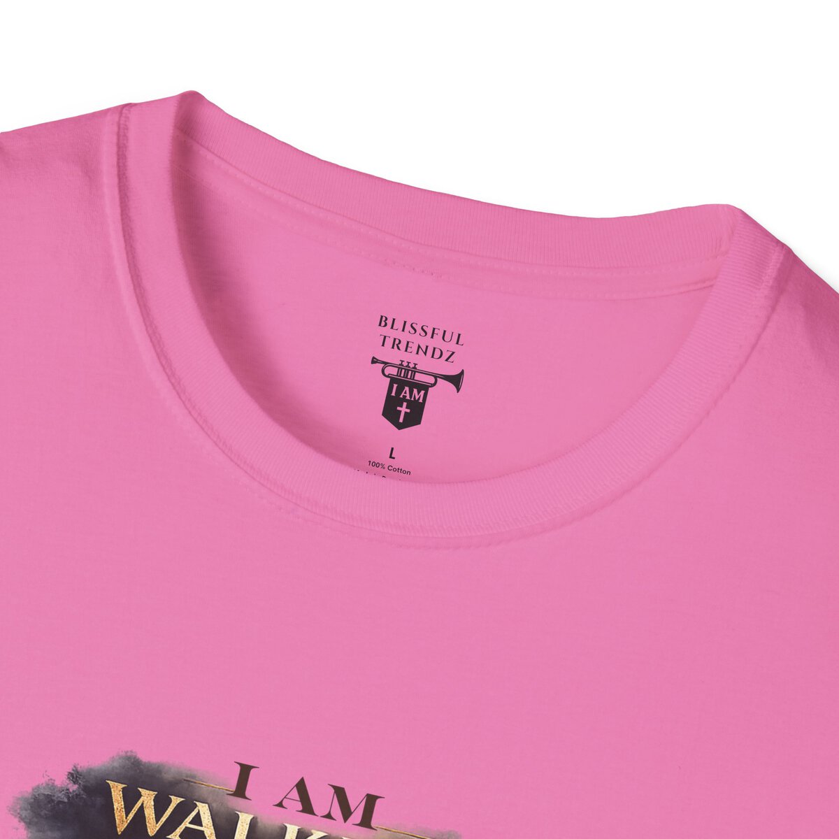 I AM WALKING WITH THEE DAILY - PSALM 119:105 - SCRIPTURE - Unisex Softstyle T-Shirt - Image 38