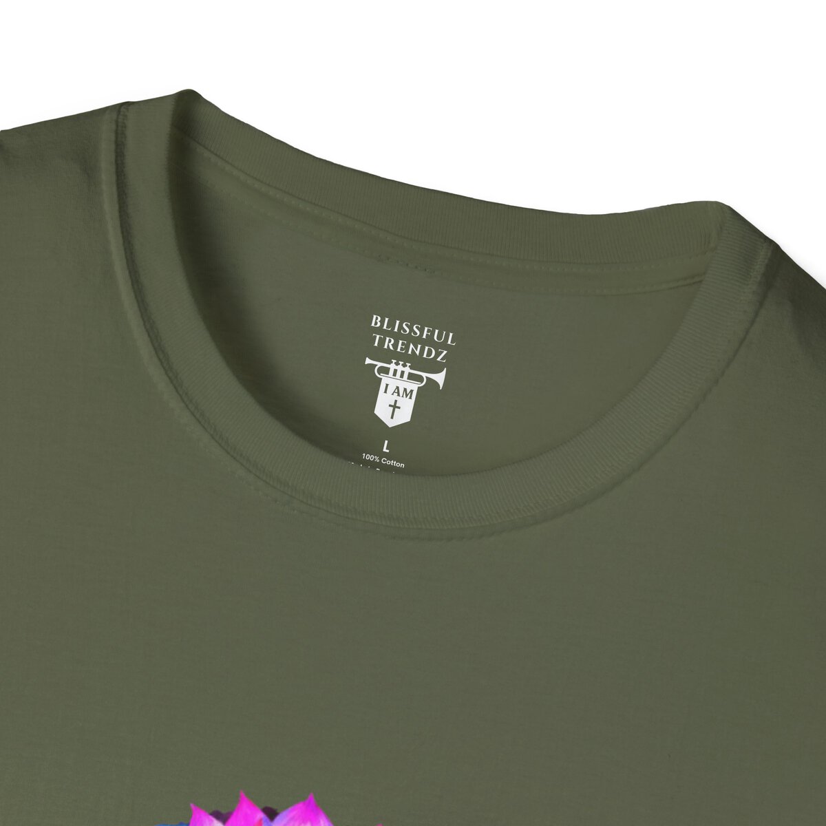 I AM Growing Into Something Beautiful - Lotus - Unisex Softstyle T-Shirt - Image 20