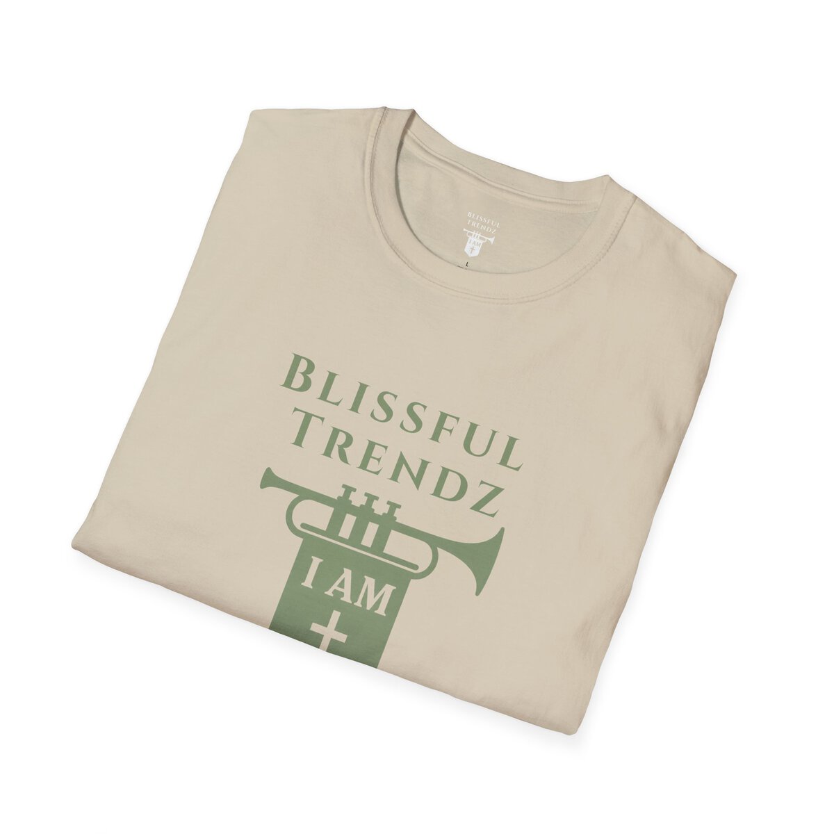 Blissful Trendz - I AM - Banners For The Battle - Raised For The Nations - SGE - Unisex Softstyle T-Shirt - Image 12