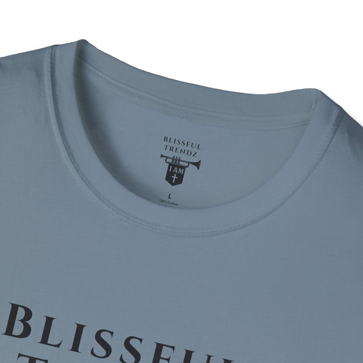 Blissful Trendz - I AM - Banners For The Battle - Raised For The Nations - BLK - Unisex Softstyle T-Shirt - Image 29