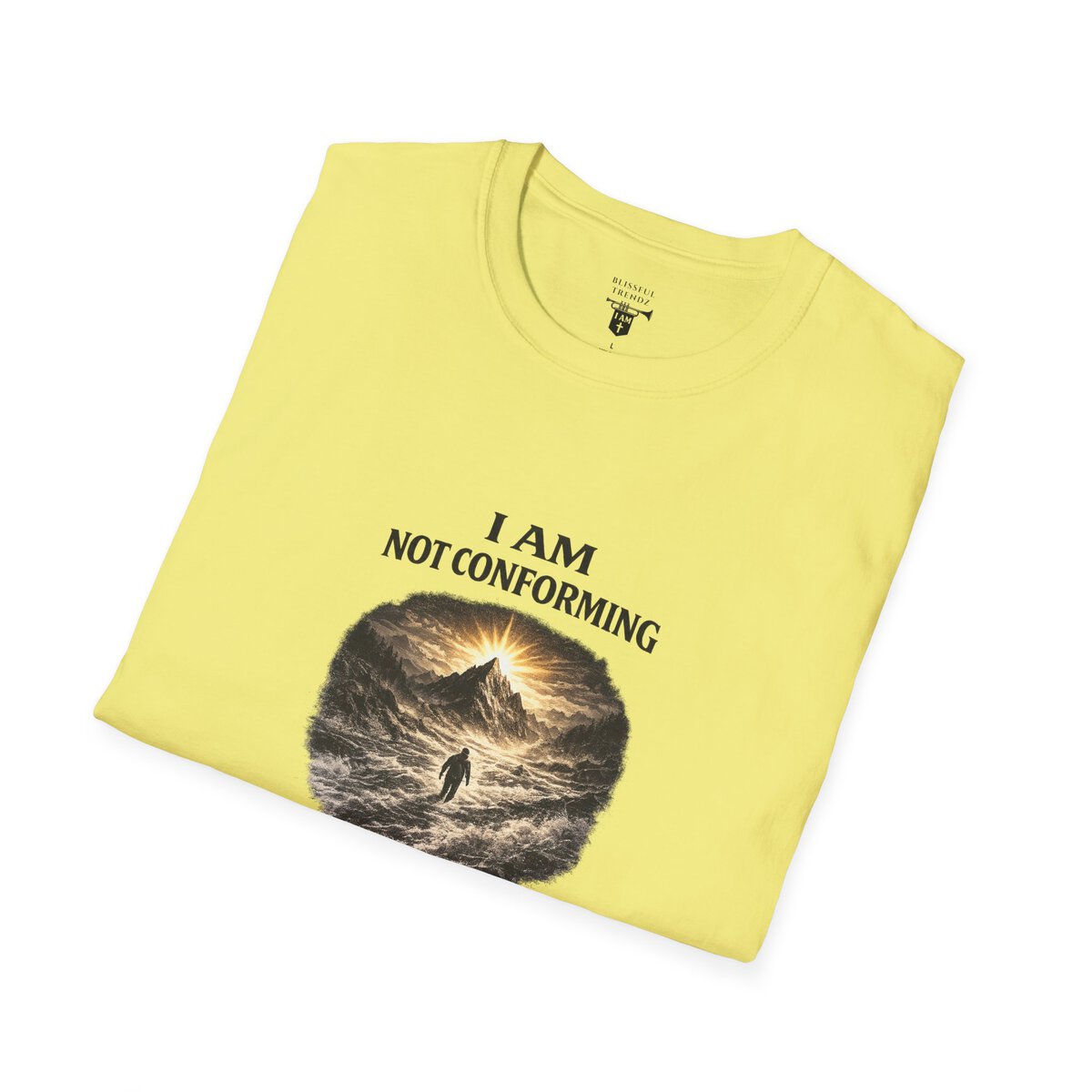 I AM Not Conforming - ROMANS 12:2 - Walking Against Current - Unisex Softstyle T-Shirt - Image 21
