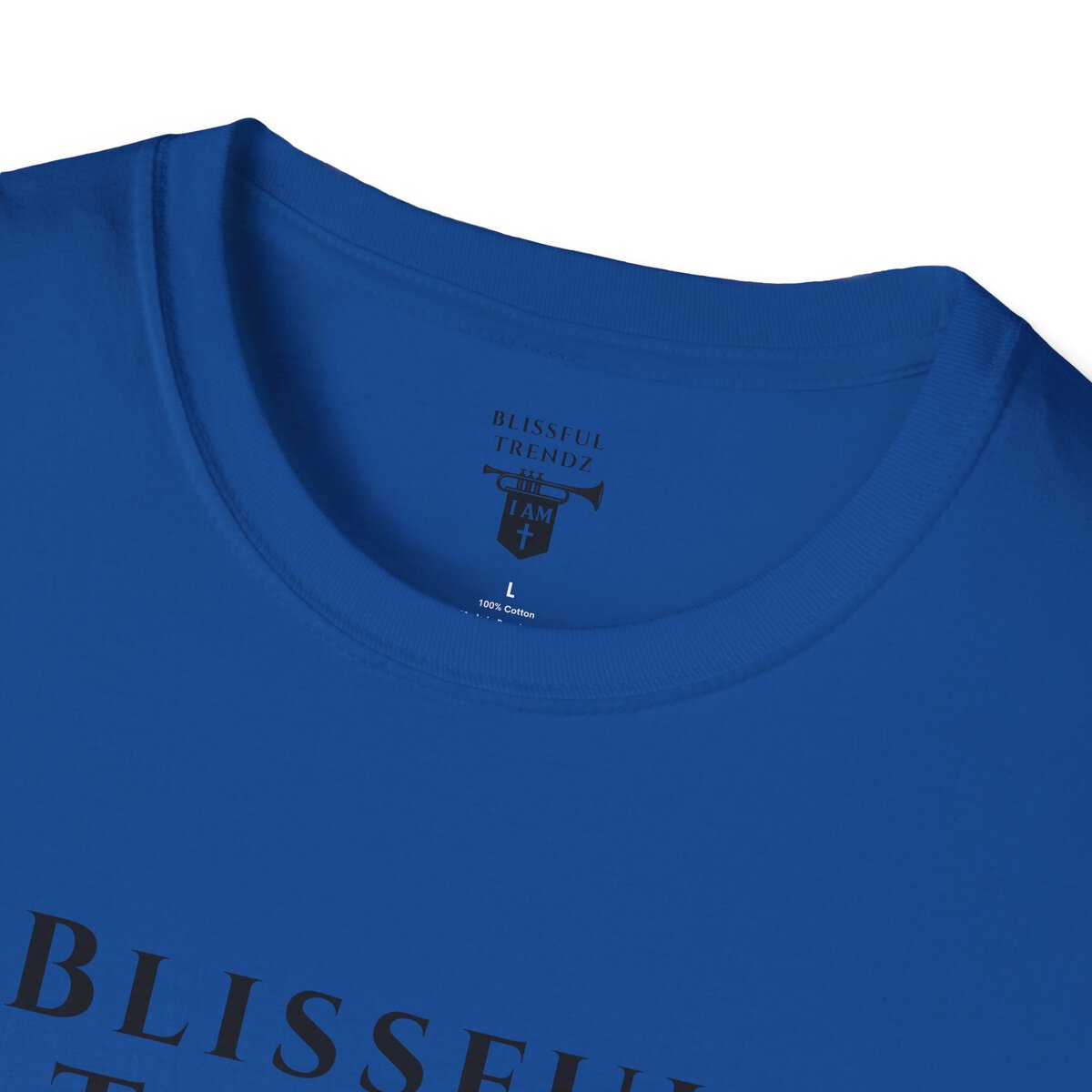 Blissful Trendz - I AM - Banners For The Battle - Raised For The Nations - BLK - Unisex Softstyle T-Shirt - Image 35