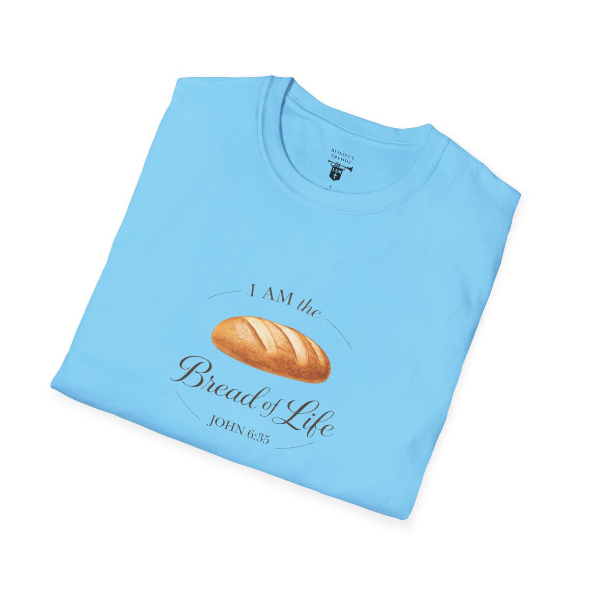 I AM the Bread of Life - JOHN 6:35 - Unisex Softstyle T-Shirt - Image 3