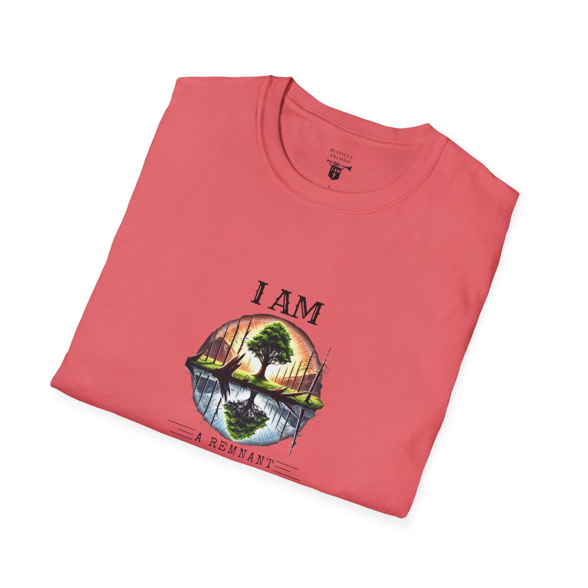 I AM A Remnant Rising - Tree - Unisex Softstyle T-Shirt - Image 6